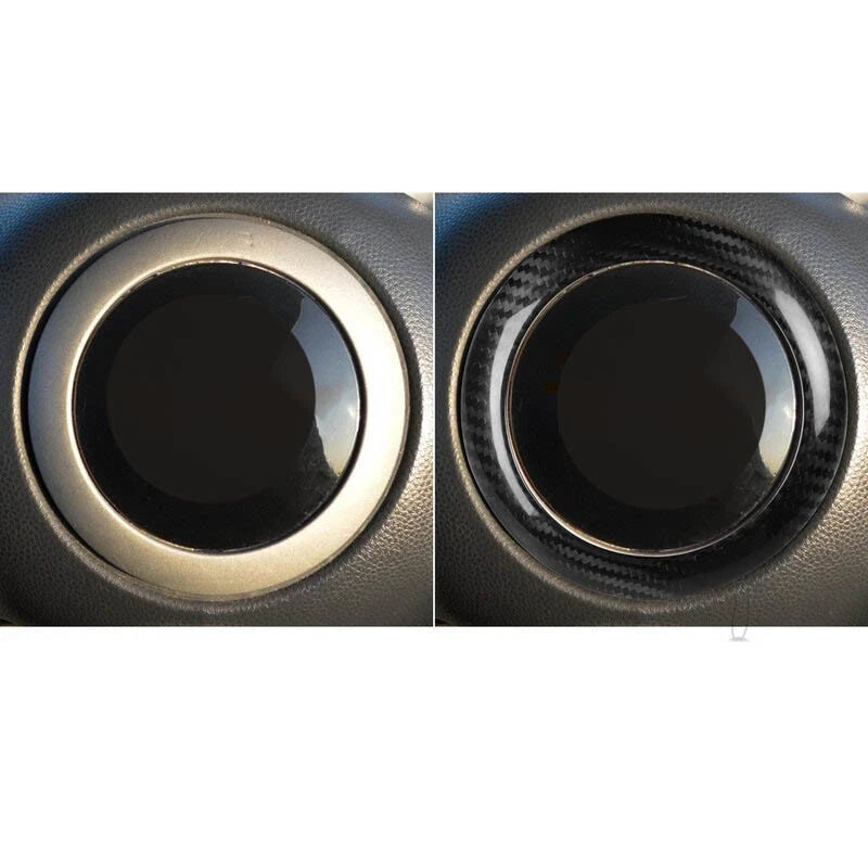 Dry Carbon Fiber Steering Wheel Center Trim Ring for Mini Cooper R50 R53 02-04