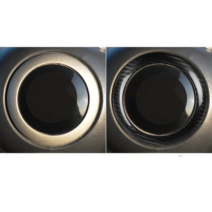 Dry Carbon Fiber Steering Wheel Center Trim Ring for Mini Cooper R50 R53 02-04