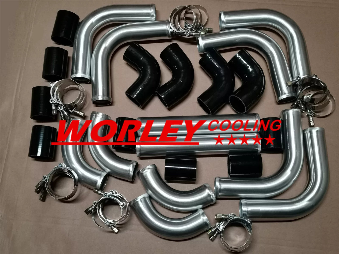 2" Universal Aluminum Intercooler Turbo Piping for NJ