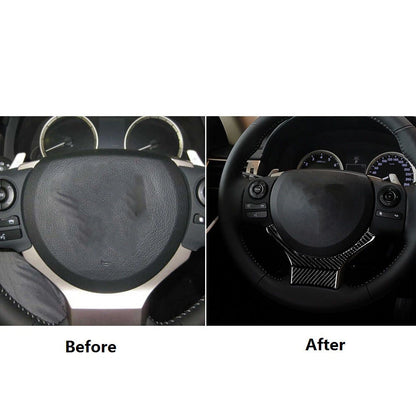 Carbon Fiber Steering Wheel Cover Trim for Lexus IS250 IS300 IS350 (2014-2018)