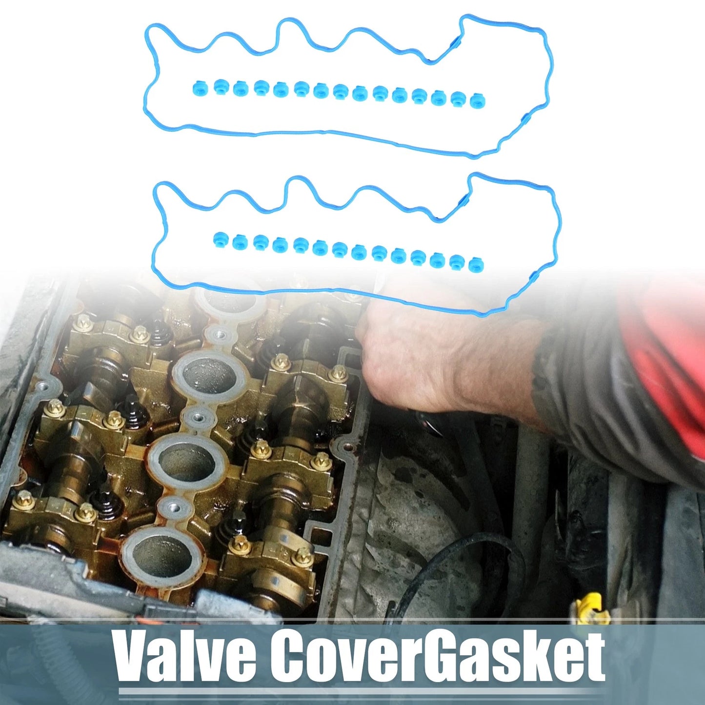 Valve Cover Gasket for Ford Mustang 2007-2010 Rubber Blue 1 Set