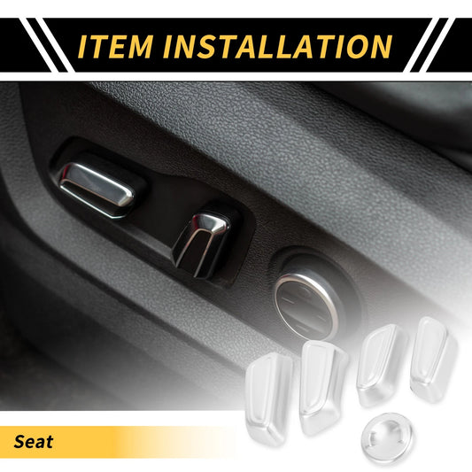 1 Set Seat Adjustment Button Cover Trim for Toyota Tundra (2022–2024)