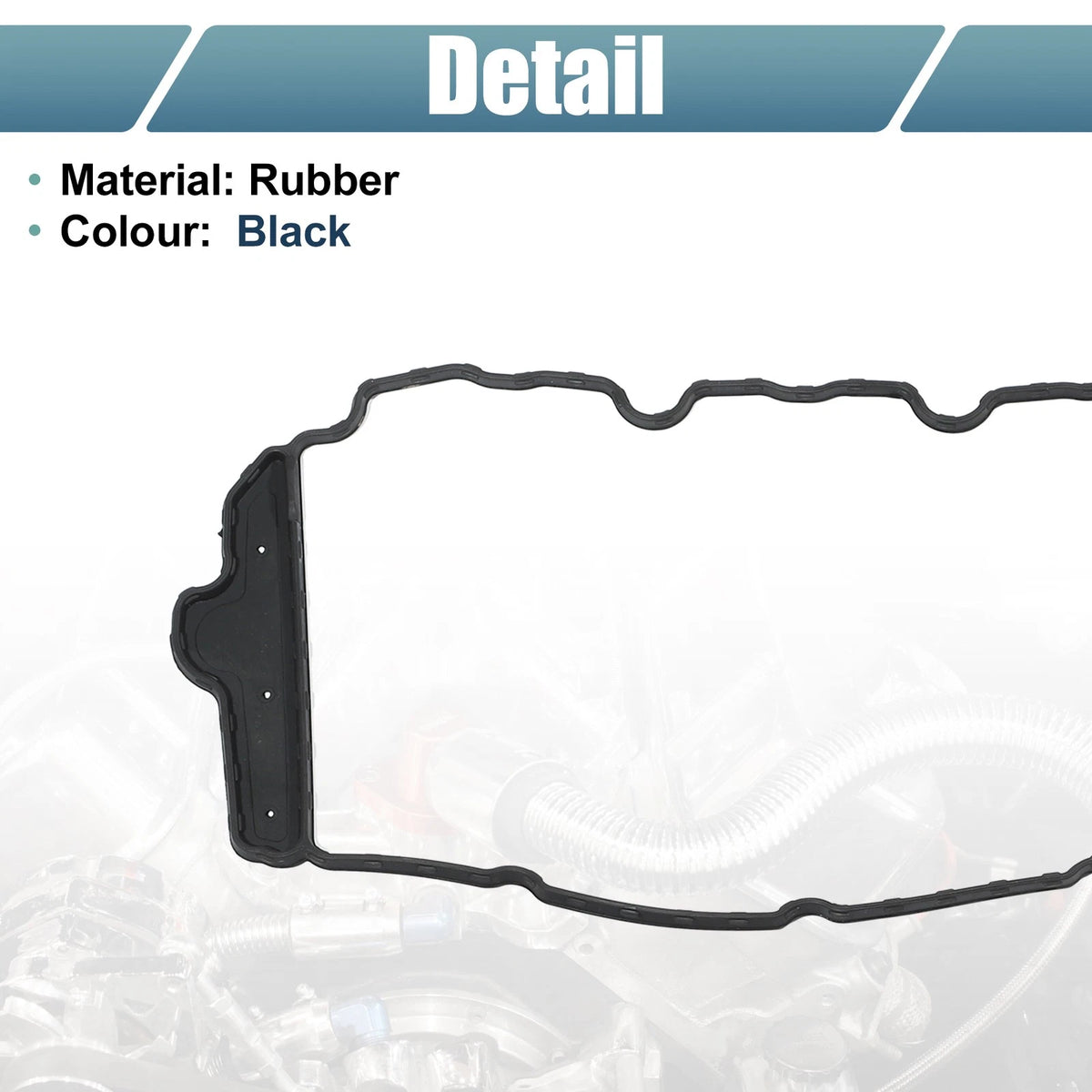 Valve Cover Gasket for GMC Acadia -3.6L V6 3564cc Rubber Black
