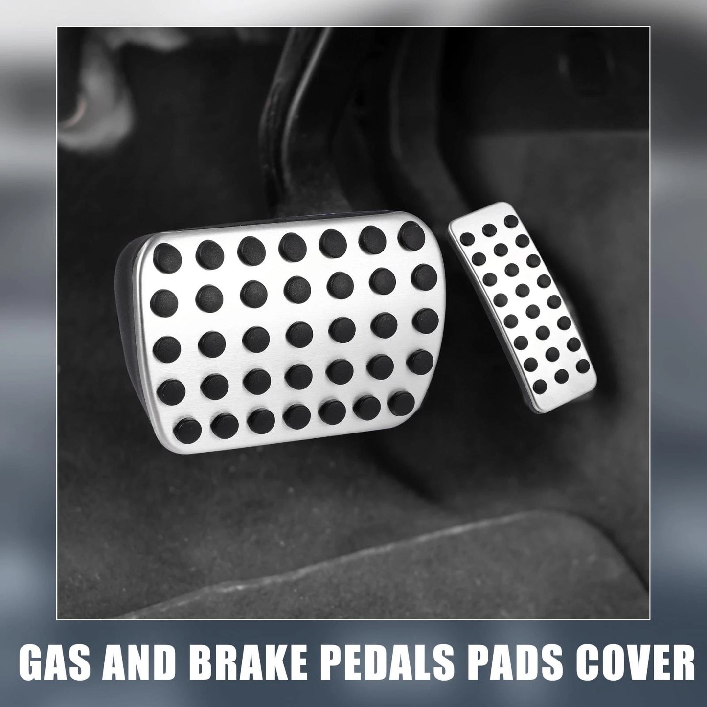 2 x Gas Brake Pedal Pads Covers for Mercedes-Benz GLE GLS ML GL 350 (2013-2019)