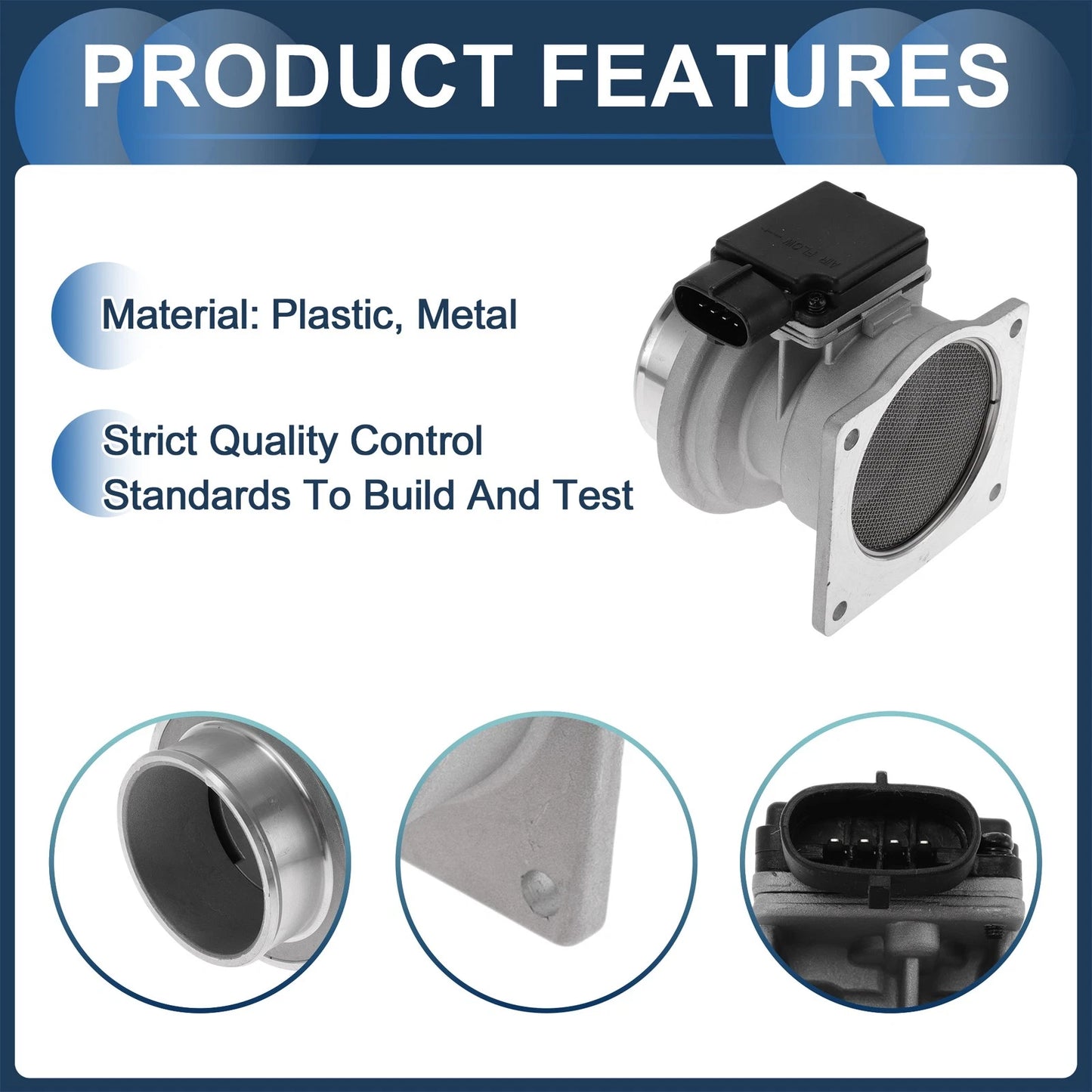 Mass Air Flow Sensor for Ford Kuga 2020-2023 - Plastic Metal 1 x Unit