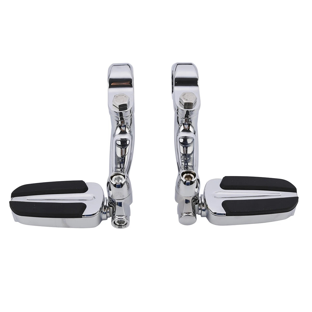 Chrome 1.25" Highway Bar Footpegs for Harley Softail Sportster