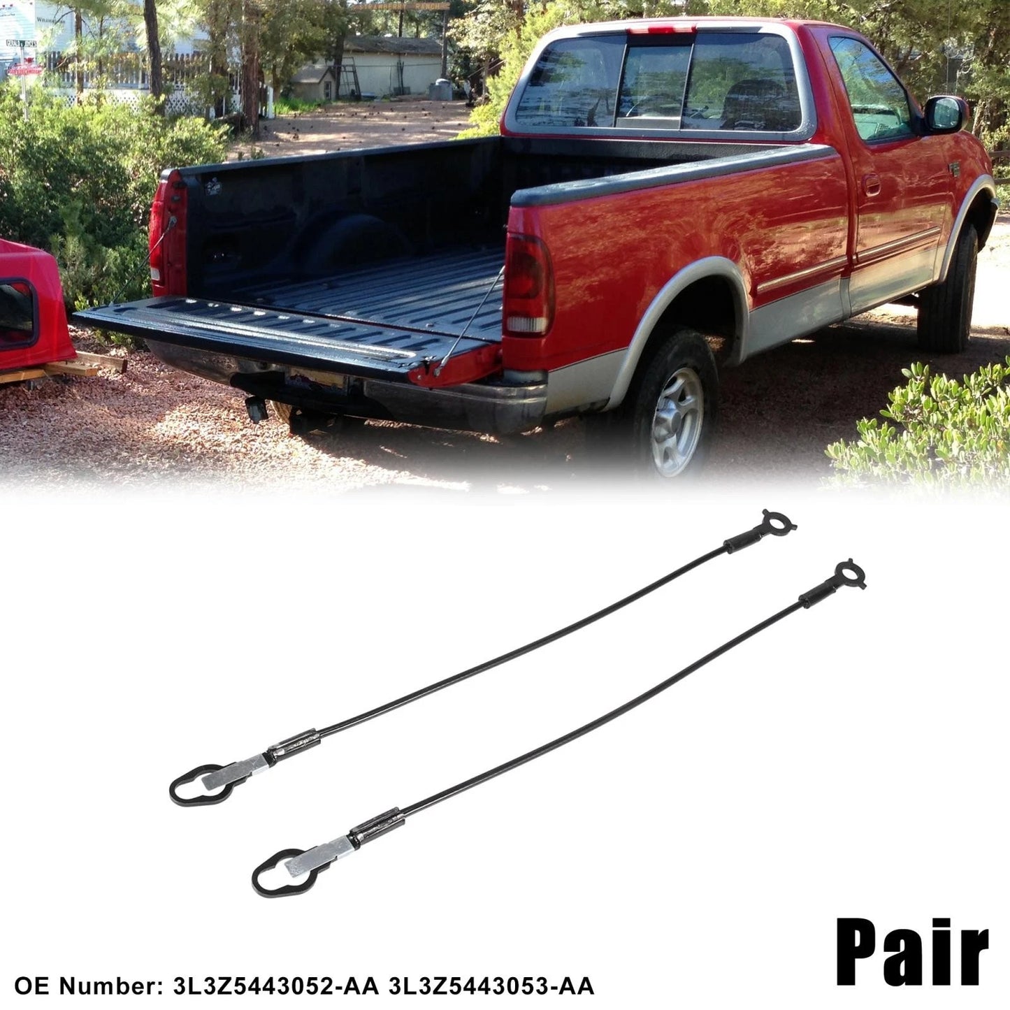 Rear Tailgate Cables for Ford F250 F350 F450 F550 (2003-2012)