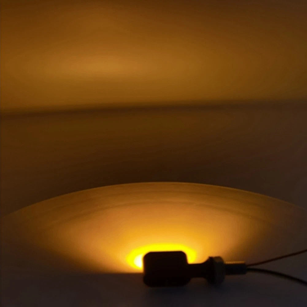 Mini LED Rear Turn Signal Light Smoke Lens for Harley