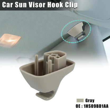 Gray Plastic Sun Visor Hook Clip Bracket for Dodge
