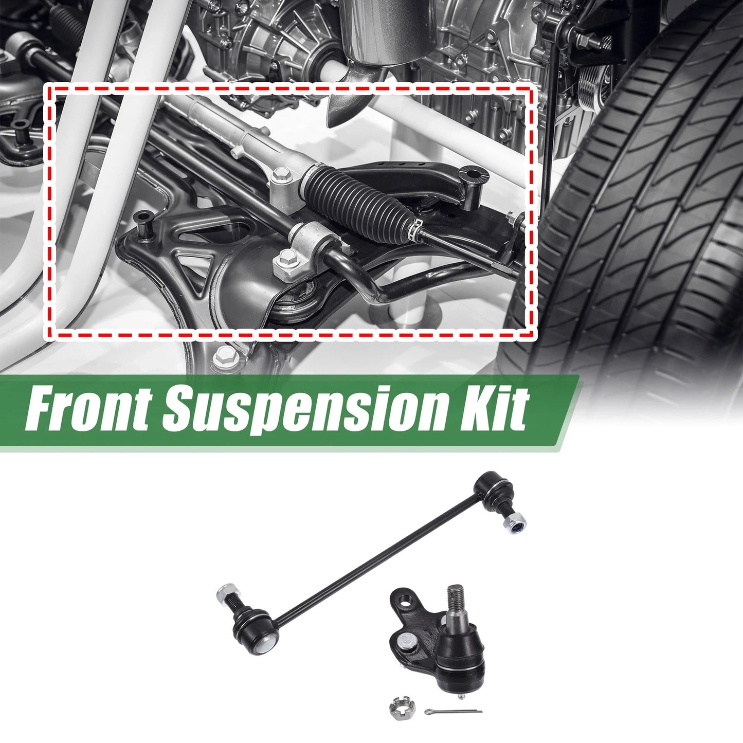 4x Front Suspension Kit Sway Bar Link Ball Joint for Toyota Sienna