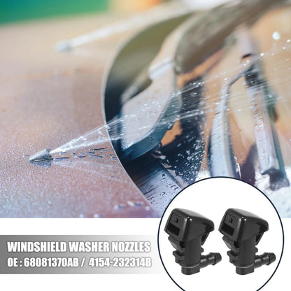 4 x Front Windshield Washer Nozzles for Jeep Cherokee (2014-2023)