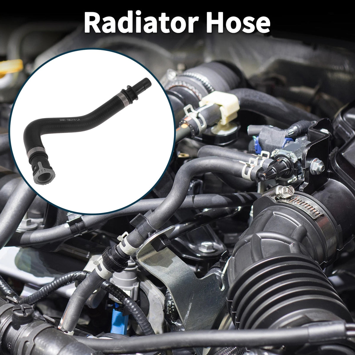 Radiator Hose for Ford Escape III Rubber Warm Air Inlet Pipe (2013-2019)
