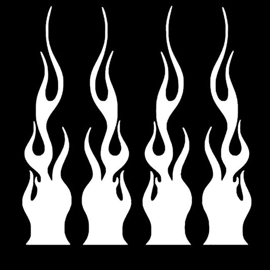 1set Vinyl Flame Reflective Stickers for Car Racing Laptop Skateboard