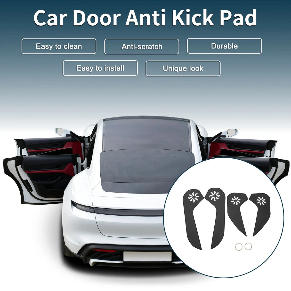 Car Door Anti Kick Pad Sticker Protector for Subaru Forester (2013-2016)