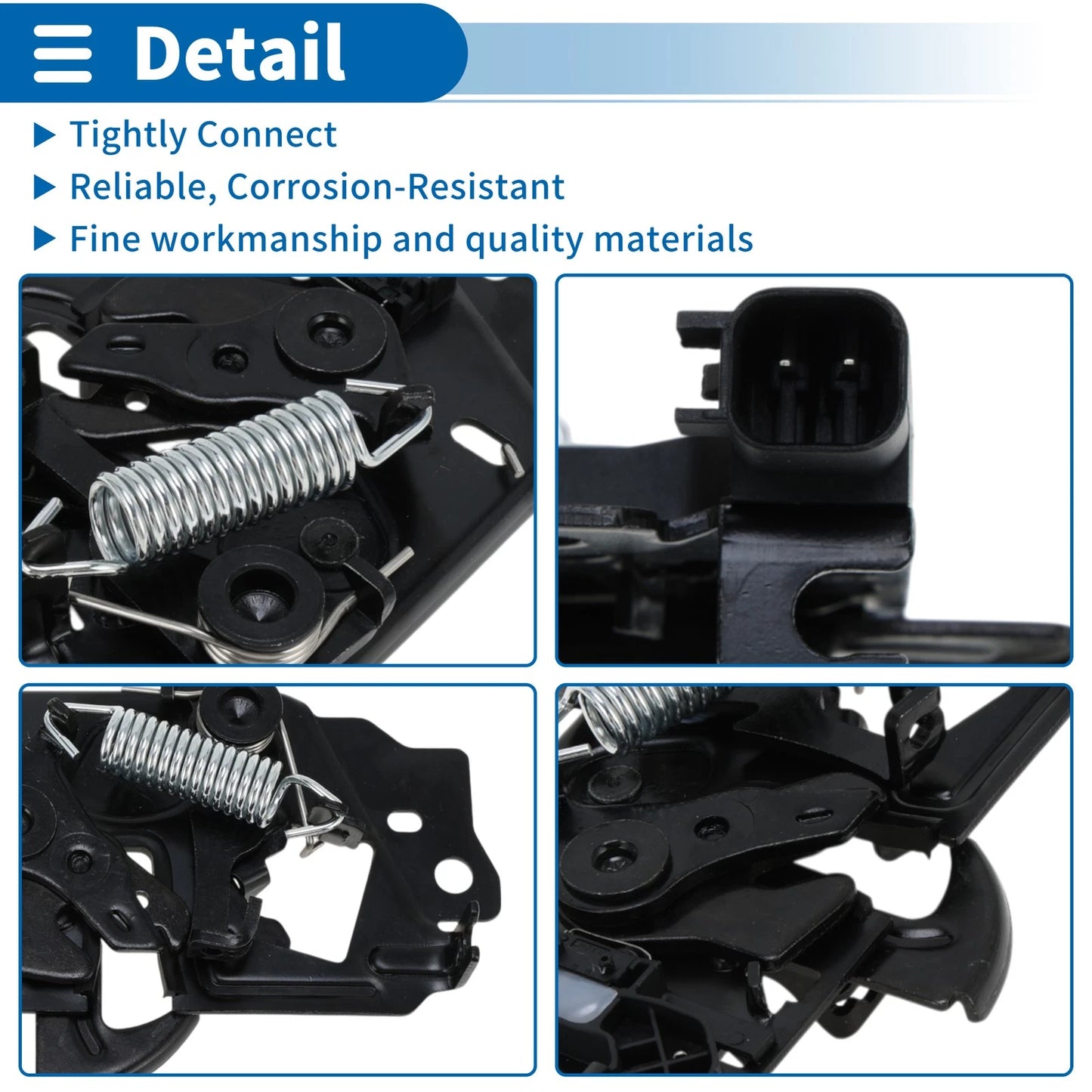 Hood Latch Assembly for Ford Focus 2012-2023 - 1 x Quality Replacement Part