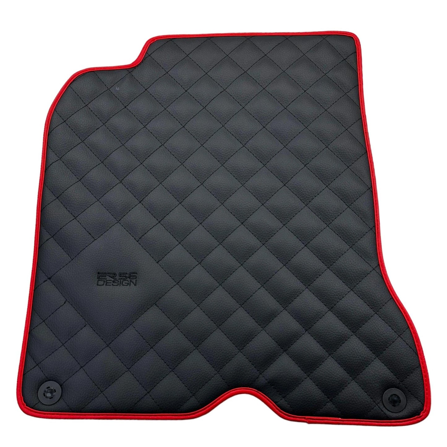 Leather Floor Mats for Ferrari California T (2015-2018) - AutoWin Brand Red Trim