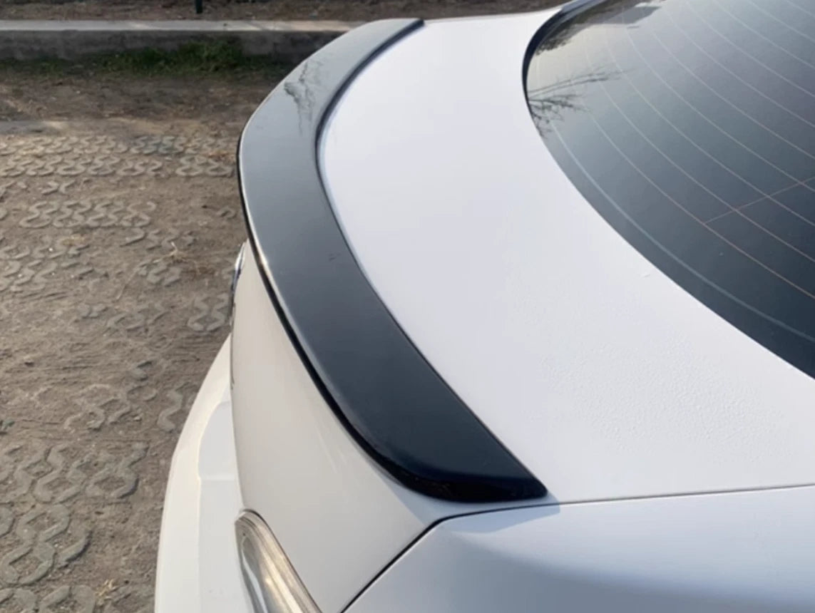 Glossy Black Rear Trunk Spoiler Cover for Mazda 3 Sedan (2010-2013)