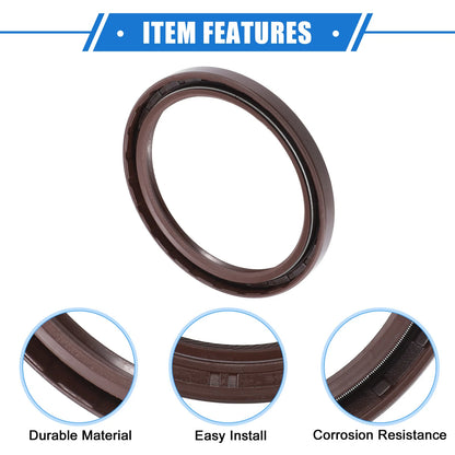 2 x Engine Crankshaft Oil Seals for Toyota Corolla 1.8L (1998-2008)
