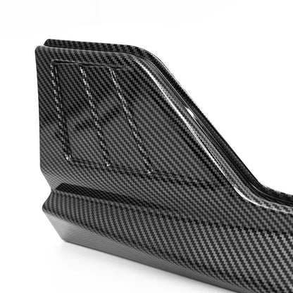 2 x Carbon Black Rear Bumper Splitter Lip Protector for Toyota Corolla (2020-2023)