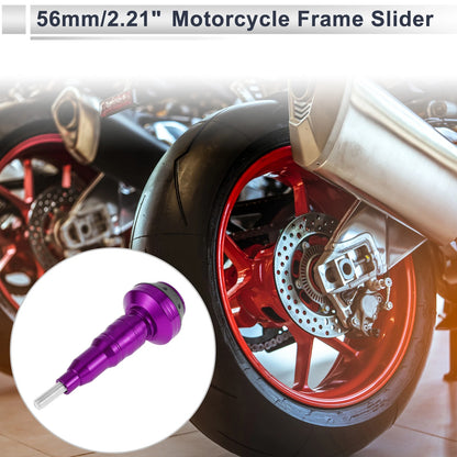10mm Aluminum Alloy Motorcycle Slider Frame Bolt 1 Set Purple for Make Model