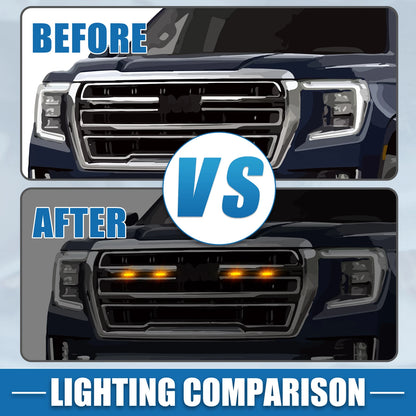 Front Grille LED Lights for Toyota 4Runner 20-22 Amber (2020-2022)