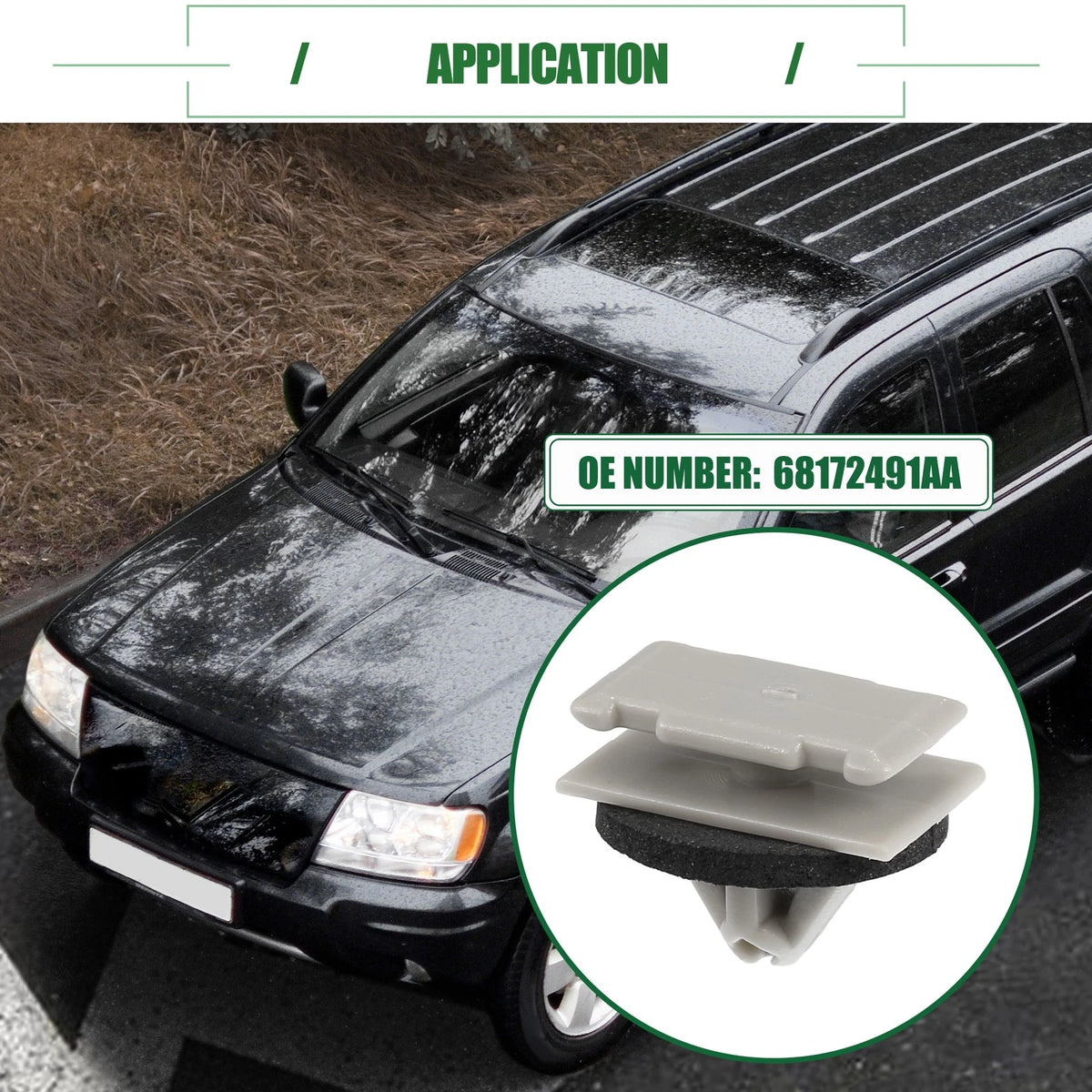 Trim Clips for Jeep Grand Cherokee 2012-2021 - 25 x Car W Type Clips