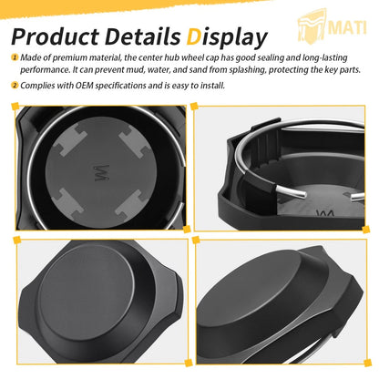 4 x Center Hub Wheel Rim Caps for Polaris RZR XP 1000/RZR XP 4 1000 (2024–2025)