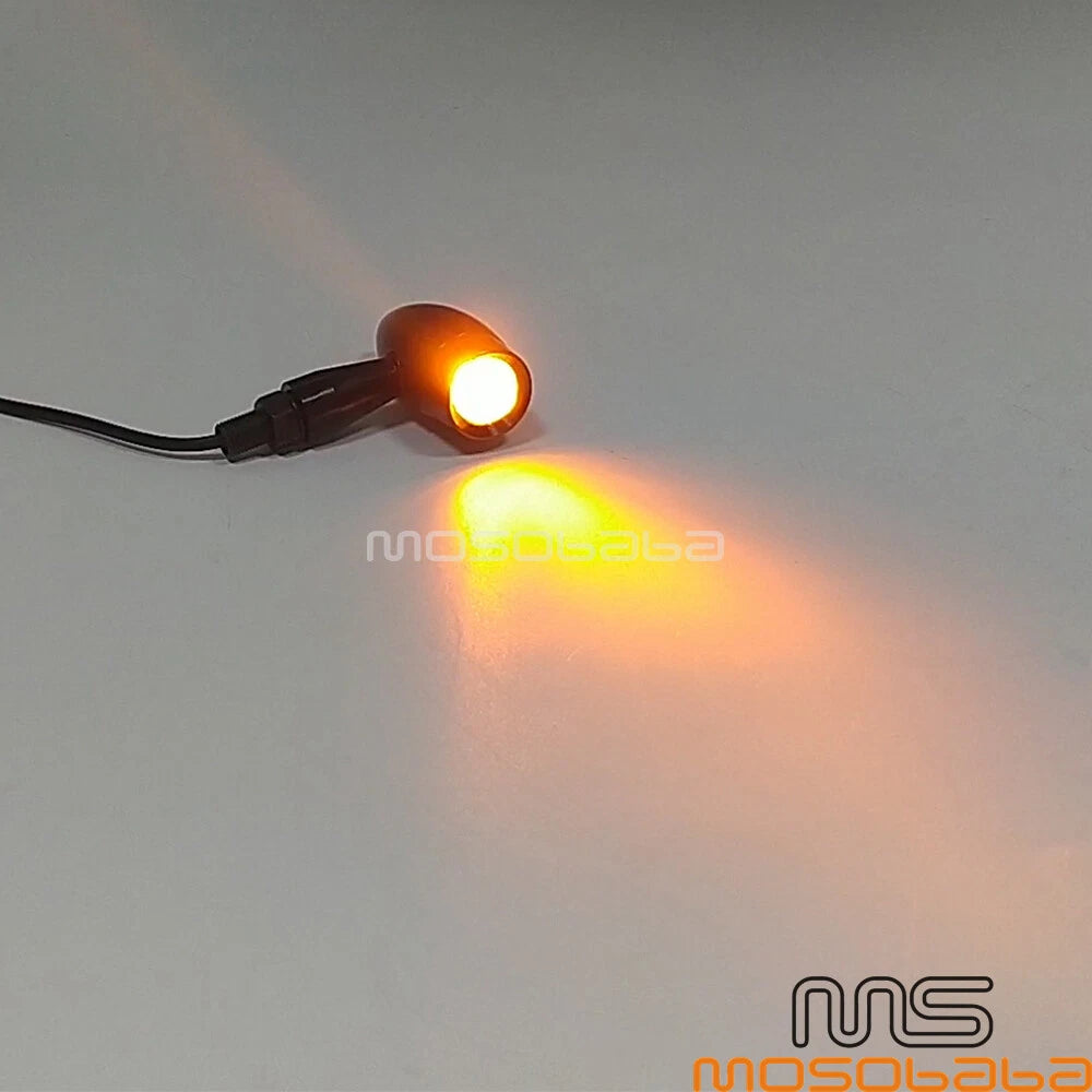 Bullet Shape LED Turn Signal Lights for Harley Honda Kawasaki Yamaha Ducati