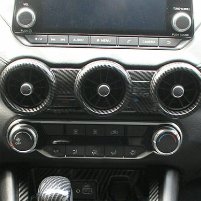 Carbon Fiber Center Air Vent Outlet Cover for Nissan Sentra (2020-2022)
