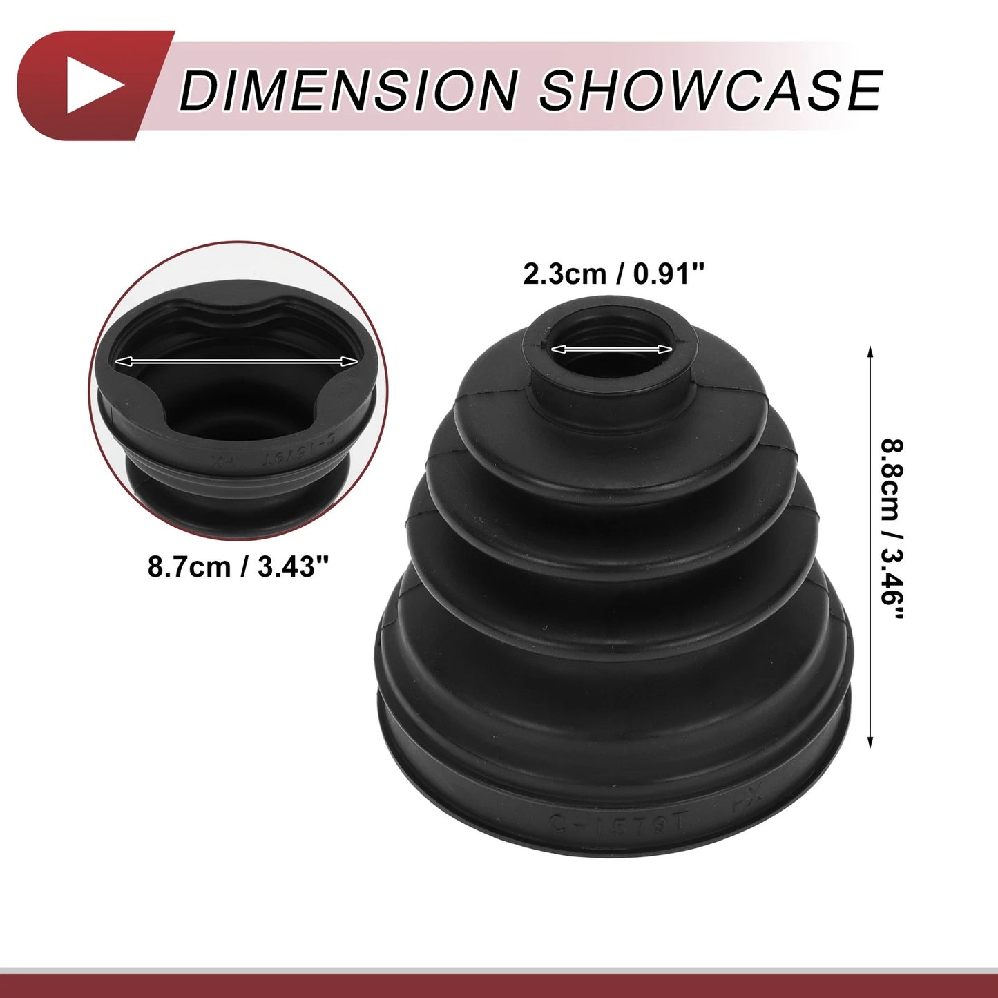 Inner CV Joint Boot Kit w/ Clamps for Mini Cooper (2017-2023)