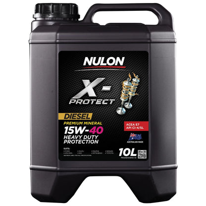 Nulon X-Protect Diesel 15W-40 Engine Oil 10L for HD Protection