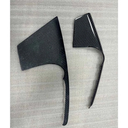 3pcs Carbon Fiber Console VDC Switch Panel Set Cover for Nissan GT-R R35 2008-16