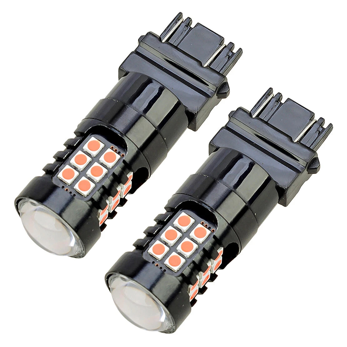 Amber LED Front Turn Signal Light Bulbs for Chevy Silverado 1500, Tahoe