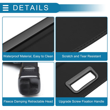Rear Retractable Cargo Cover for GMC Hummer EV SUV (2024 - 2025) Black