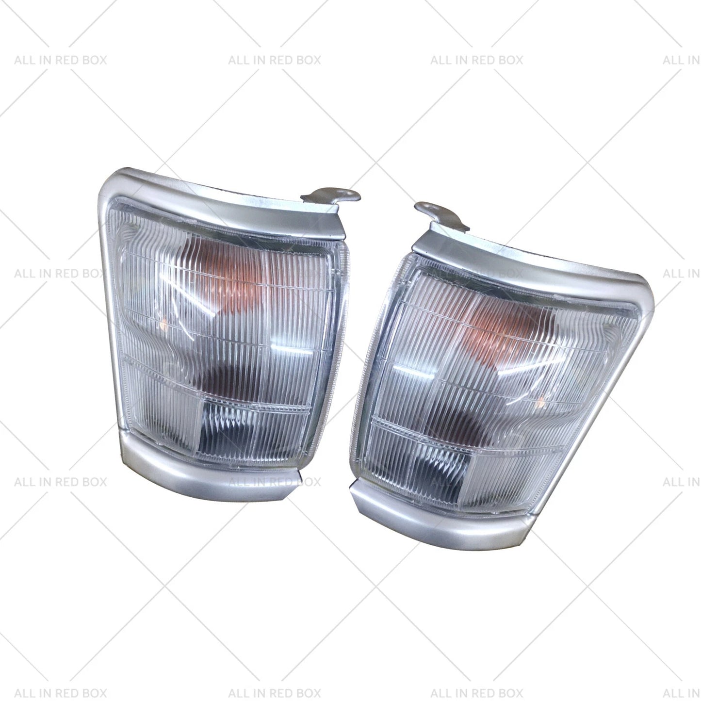 Clear Corner Indicator Blinker Park Lights Pair for Toyota Hilux (1997-2001)