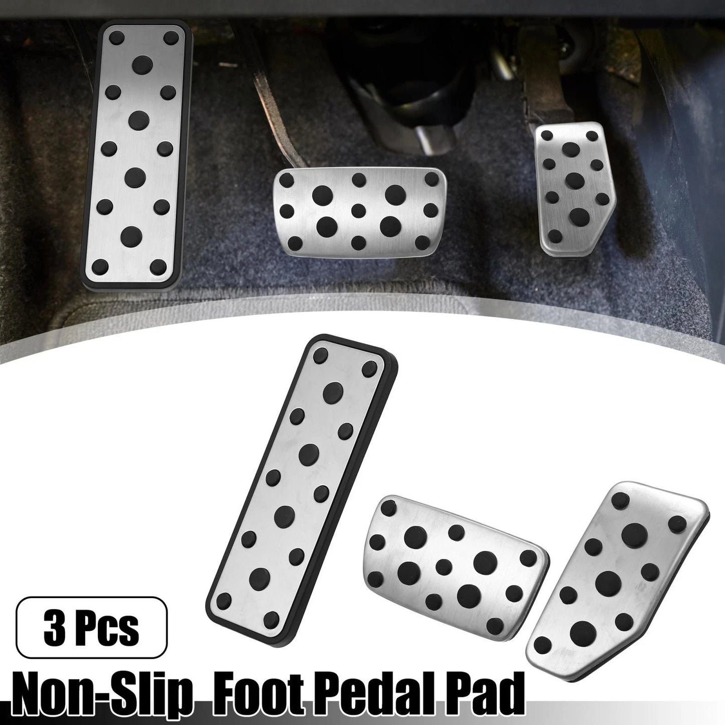 3pcs Foot Pedal Brake Gas Pad for Subaru Crosstrek Impreza (2012-2023)
