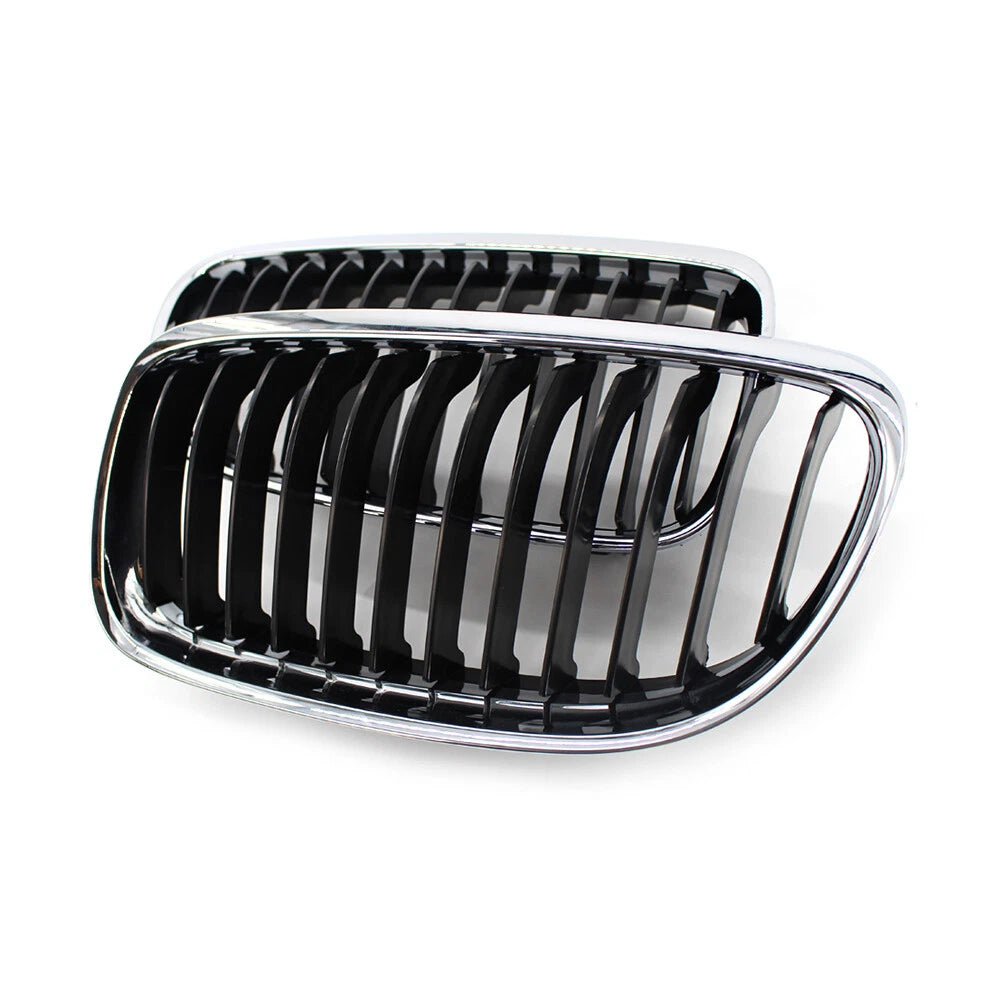 Front Kidney Grille Chrome Black for BMW E90 E91 328i 335i (2009-2011)