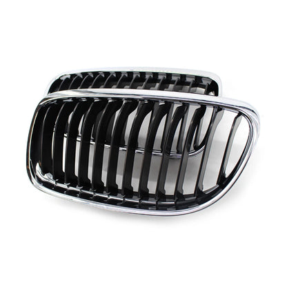 Front Kidney Grille Chrome Black for BMW E90 E91 328i 335i (2009-2011)