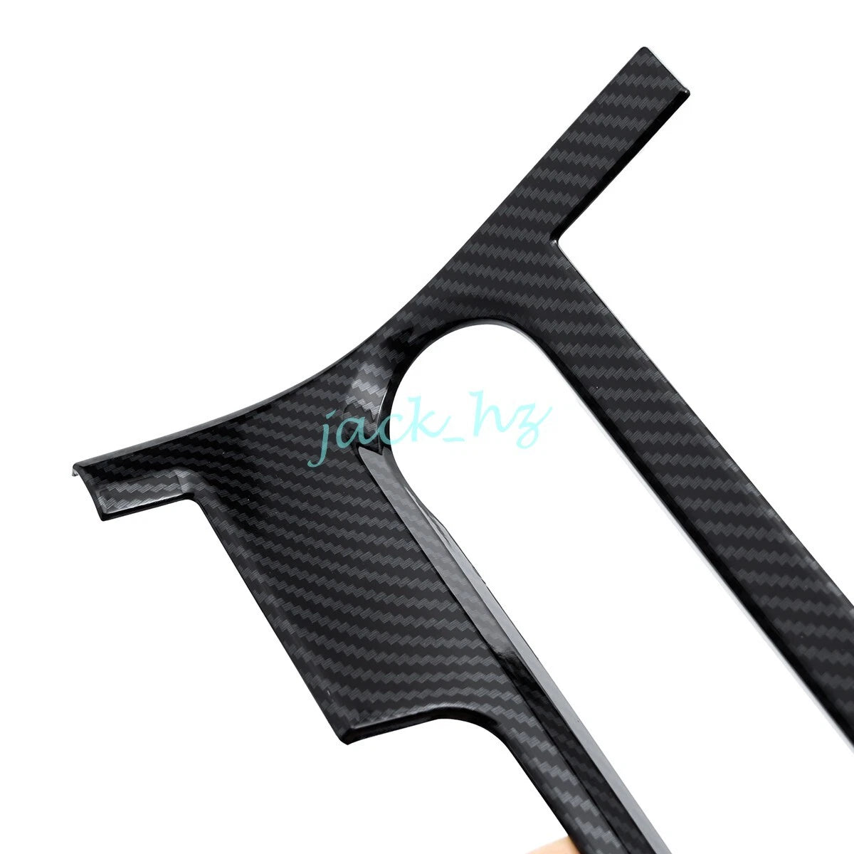 Carbon Fiber Gear Shift Box Panel Cover Trim for Toyota bZ4X (2023–2025)
