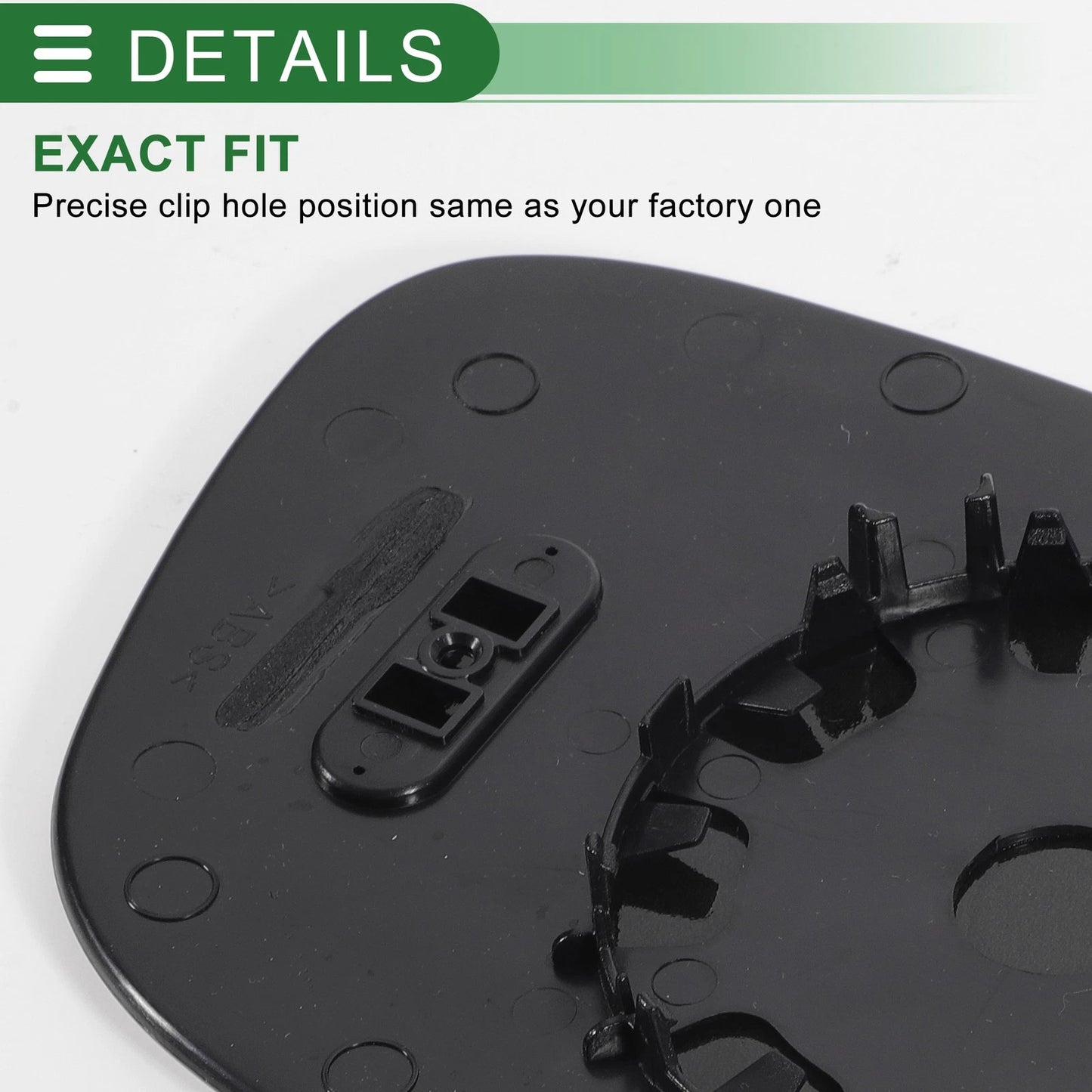 Left Side White Convex Mirror Glass for Ford Ka (2008-2017)