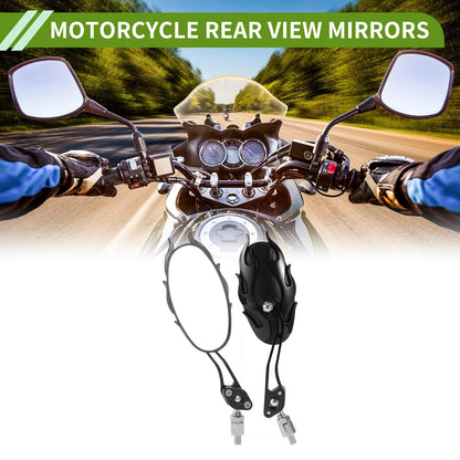 M8/M10 Oval Shape Rear View Mirrors for Motorcycle