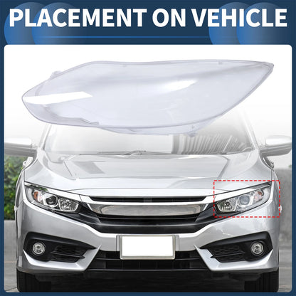 Car Front Left Headlight Lens Cover for Ford Focus (2012-2014)