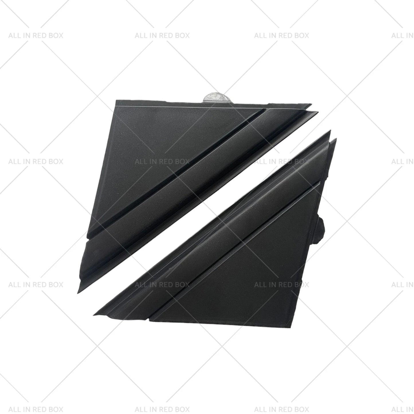 Black Matte Rear Mirror Triangle Trim Plate for Fiat 500 (2012-2019)