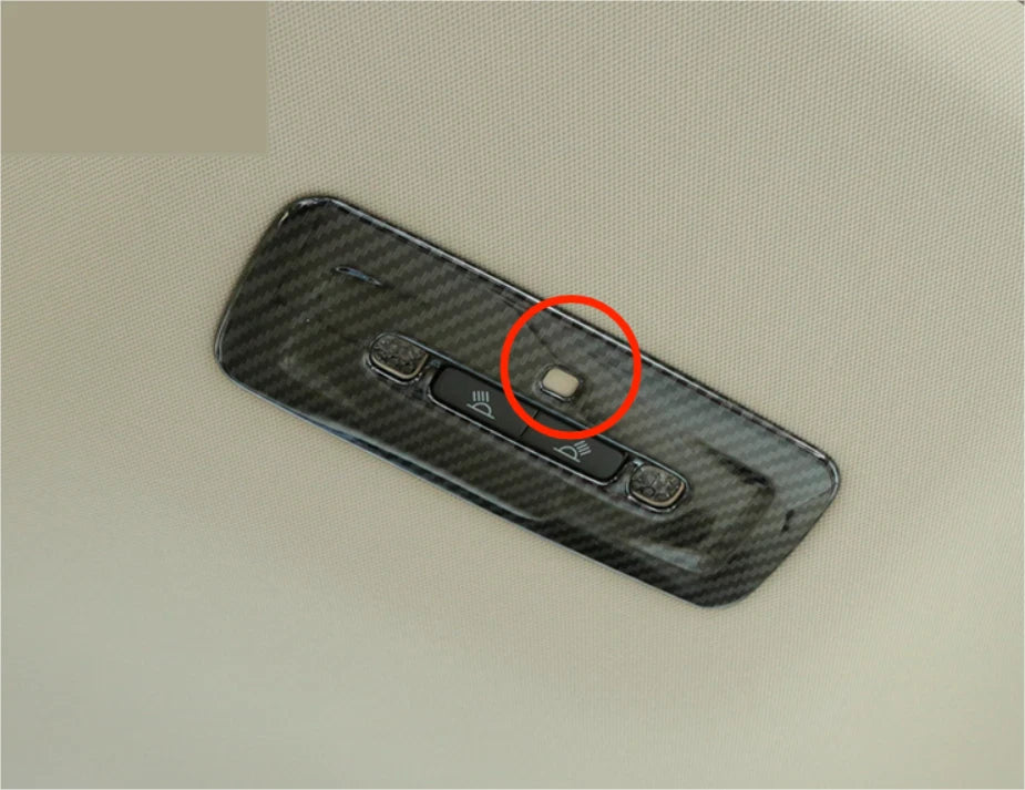 Reading Light Carbon Fiber Cover Trim for 2018-2020 Toyota Camry SE LE (2018-2020)