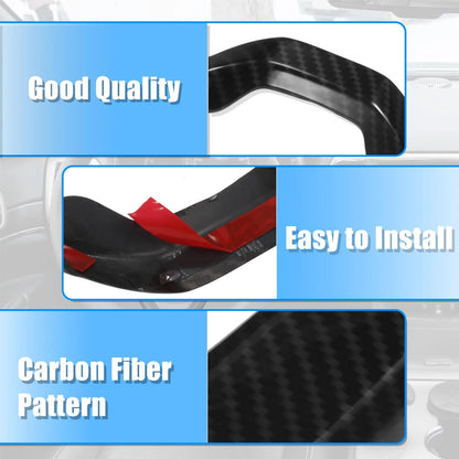 Carbon Fiber Steering Wheel Cover Trim for Jeep Grand Cherokee (2014-2020)