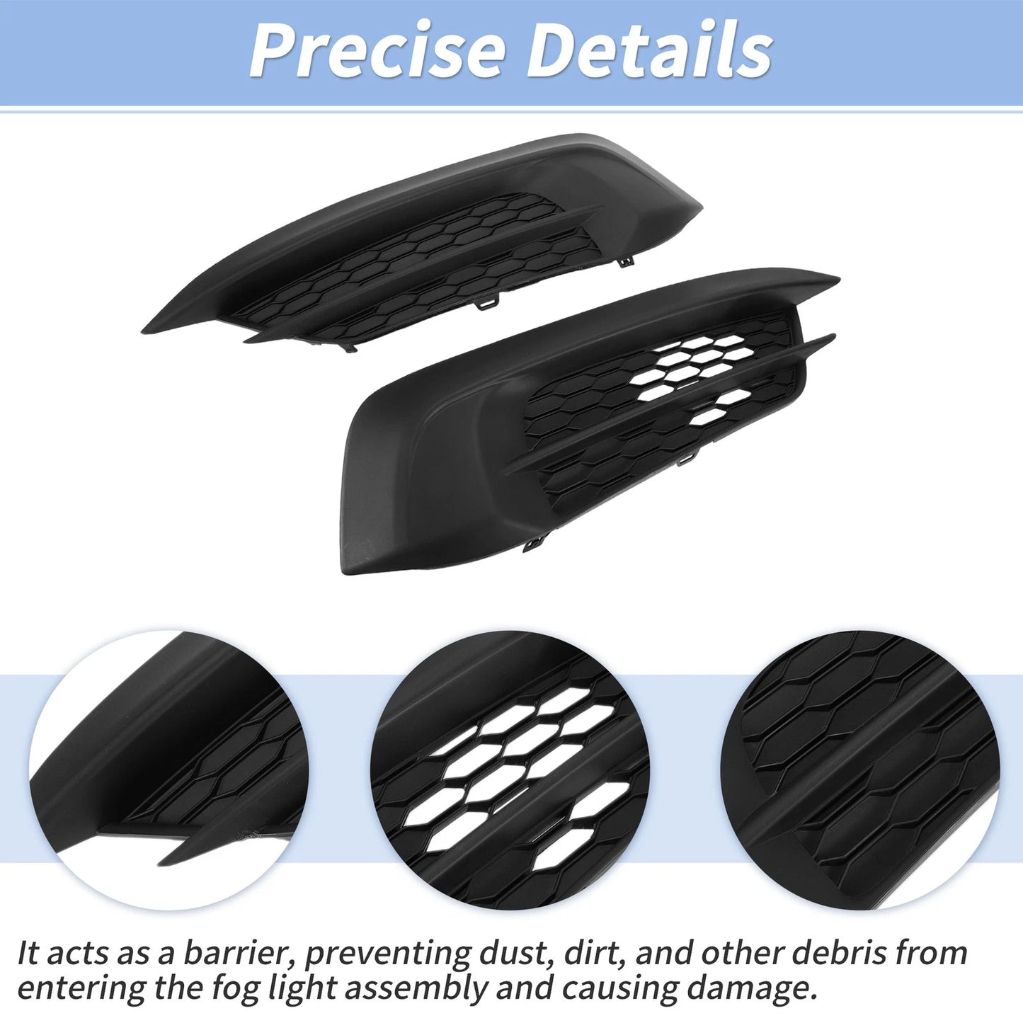 Front Bumper Fog Light Lamp Cover for Honda Civic (2016-2018)