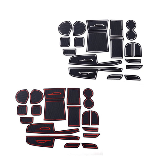 17 x Interior Door Mat Cup Holder Pads for Suzuki Vitara (2015-2018)
