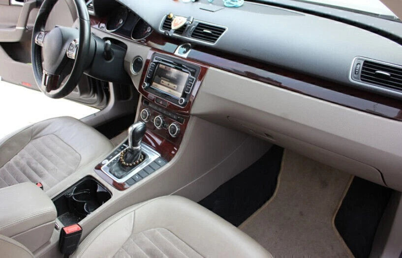 Wood Grain Console Dash Strip Trim for Volkswagen CC (2013–2017)