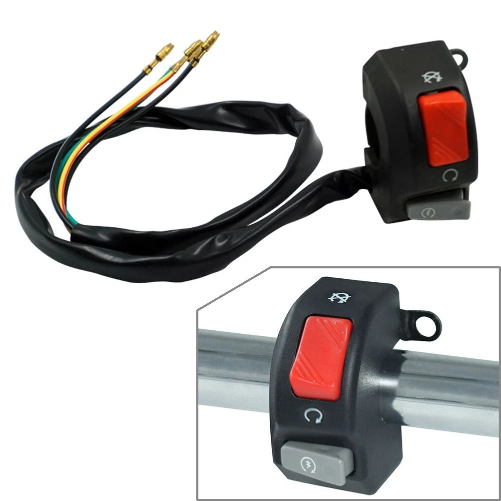 12V 7/8" Motorcycle Handlebar Headlight Fog Light Horn Switch for Various Models