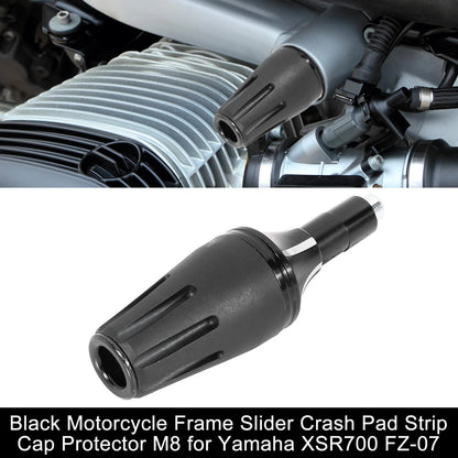 Frame Slider Crash Protector Guard Black for Motorcycle